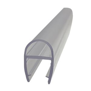 PVC Plastic Hinge Seal Glass Shower Door Seal Strip with Soft Bubble