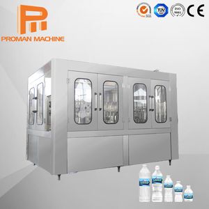 Factory Cheap Price Pet/Glass Bottle Water Aqua Beverage Packing Bottling Capping Washing Filling Machine