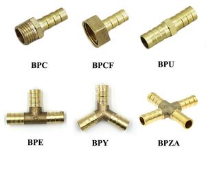 Brass Copper X Y Straight Pipe Fitting Hose Barbed Tail Coupler Adapter Connector