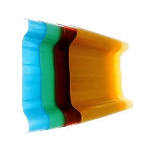 Fiberglass Transparant Roofing Panel FRP Corrugated Roof Sheet Telha De PVC Solar Panel Roof Tile for Workshop / Greenhouse