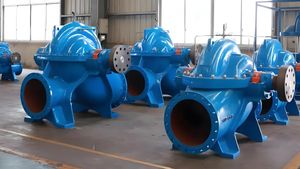 Double Suction Horizontal Open Volute Large Flow Agricultural Irrigation Industrial High Lift Pumping Centrifugal Pump Industrial Horizontal 8 Inch