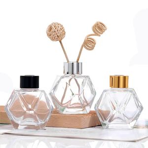 100ml 200ml Customizable Polygonal Transparent Perfume Diffuser Aroma Bottle