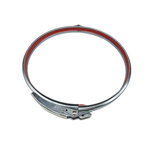 Customizable Galvanized Steel Quick Fit Pipe and Hose Clamp with Pull Ring for Industrial Ventilation, Air Duct, and Dust Extraction Networks