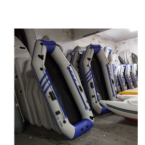 Ilife Foldable PVC/Hypalon Inflatable Rubber Fishing Inflatable Boats Zodiac Fishing and Sports Boat Dinghy Yacht Rescue Rowing Boat