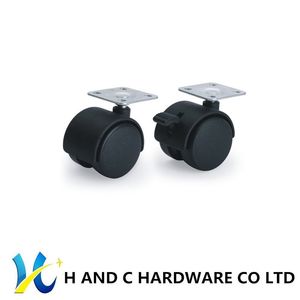 Furniture Fittings Top Plate Caster Wheel Caster Nylon Cupboard Castor
