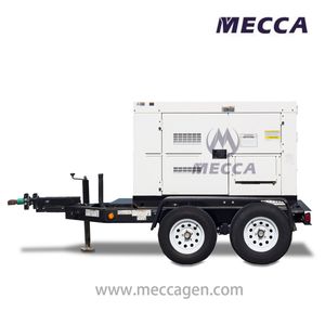 Mobile Trailer Mounted 30kVA 40kVA 50kVA Cummins Silent Diesel Generator