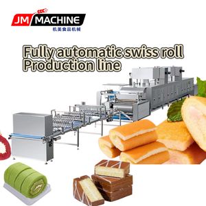 Fully Automatic Swiss Roll Production Line Layer Cake Maker with Tunnel Oven