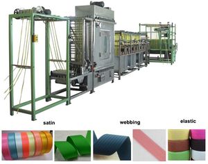 Cotton Polyester Ribbon Tape Belt Continious Dyeing Machine