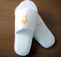 Hot Sale Open Toe Fleece Disposable Slipper Hotel Slipper (JRD722)