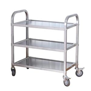 Restaurant and Hotel Use Commercial Stainless Steel Material Three-Layer Trolley