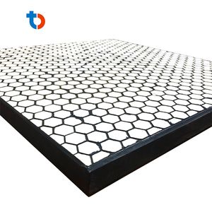Bai-Ott Transfer Chute Alumina Ceramic Wear Plate/ Rubber Ceramic Composite Lining