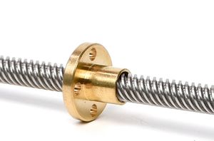 High Quality Trapezoidal Screw T8*2 T8*4 T8*8 Stainless Steel Rod Screw with Brass Nut for 3D Printer