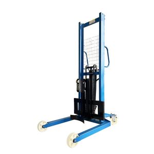 Factory Sale 400kg 1600mm Manual Oil Forklift Hydraulic Manual Oil Drum Lifter Pallet Stacker