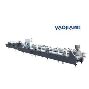 Food Box Crash Lock Medicine Box Folder Gluer/ Folding Gluing Paper Box Machine