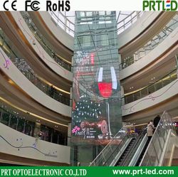Full Color Giant Transparent LED Screen Indoor Outdoor Advertising Perimeter Display Wall High Transparency Video Billboard