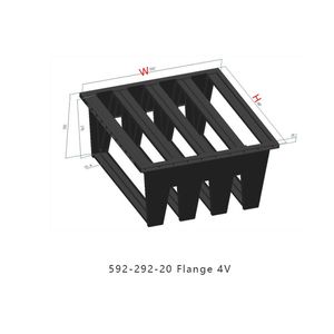 Heavy-Duty Plastic Air Filter Frame for Home and Industrial Use