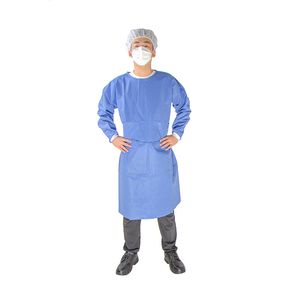 Waterproof High Quality Surgical SMS Material Long Sleeves Disposable Isolation Gowns