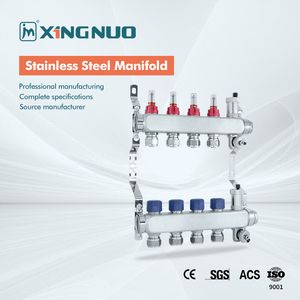 High-Pressure Stainless Steel HVAC Manifold for Floor Heating and Cooling Systems