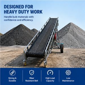Coal Mine Large Angle Stacker Conveyor Belt System Heavy Duty Mining Conveyor