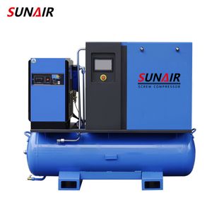 15HP 11kw All in One with Air Dryer Air Receiver Tank Screw Air Compressor