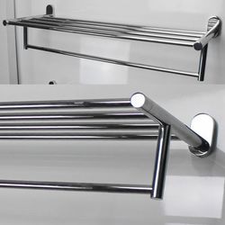 Factory Casting Towel Bar Stainless Steel Wall-Mounted Towel Rack Bathroom Accessories Sanitary Ware Hardware