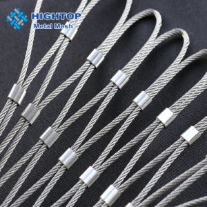 Ss 304 316L Wire Cable Zoo Protecting Stainless Steel Wire Rope Mesh Net