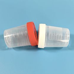 Medical Laboratory Plastic Disposable 120ml 100ml Sterile Urine Container with Screw Cap