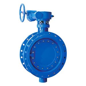 Double Eccentric Flanged Butterfly Valve for Electric and Manual Control