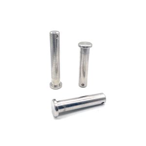 CNC Machining Turning Part Stainless Steel Flat Head Clevis Pin with Hole DIN 1444 B Clevis Pins with Head