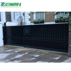 Aluminium Metal Security Exterior Entrance Front Door Villa Courtyard Garden Aluminum Alloy Fence Gate Design