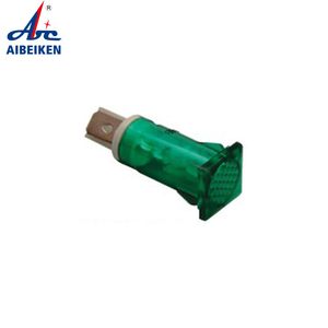 Electric Indicator Mdx-14b Mounting Hole 14mm Plastic Green Color Car Lamp Indicator LED Indicator Light