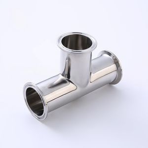 Stainless Steel Clamp Welded End Equal Tee Sanitary Three Way Tube