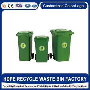 China Waste Bin Customizable 100L/120L/240L/360L/660L/1100 Liter Plastic HDPE Rubbish /Trash/Wheelies Garbage/Waste Container/Dustbin with Wheels Lid Pedal