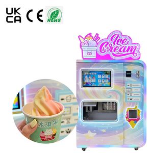 Professional New Beverage Shops Softy Automatic Ice Cream Vending Machine
