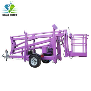 Hydraulic Electric Diesel Towable Articulated Boom Lift with Vin for European