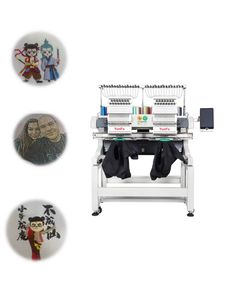 High Speed 2 Heads `12 Needles Computer Embroidery Machine