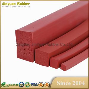 Square Silicone Sponge Foam Extrude Rubber Foam Seal Strip Weather Profile Extruded Rubber Profile