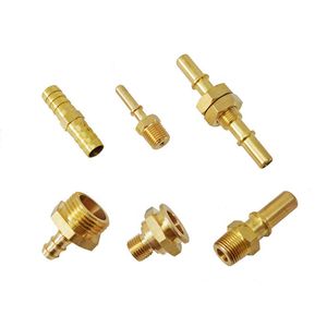 Automotive Parts Metal Connectors Male End Connector Customize Brass Fitting for Water Cooling System