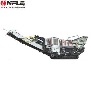 High Throughput Tracked Mobile Rock Jaw Crusher for Construction Waste Treatment