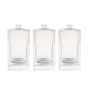 100ml Classical Empty Luxury Irregular Square Spray Fragrance Refillable Perfume/Parfume Glass Bottle
