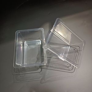 Clear No Lid Heat Seal Closure Packaging Box for Fruits Snacks Candy
