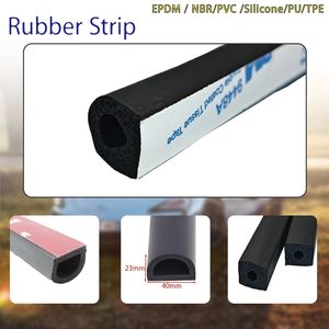 D Shape EPDM Self-Adhesive Garage Door Sponge Rubber Sealing Gasket Strip