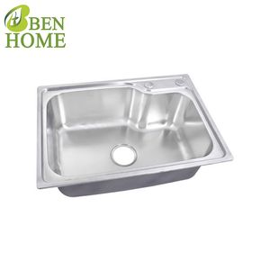 Antique Over Sink Dish Stainless Steel Single Bowl Kitchen Sink Farmhouse
