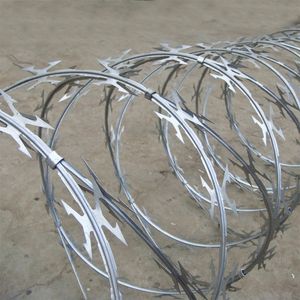 Corrosion Resistant Razor Barbed Wire for Chemical Plant Fence Protection