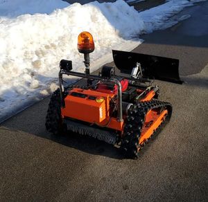 Crawler Lawn Mower Self Propelled Remote Control Walking Garden Grass Cutting Machine