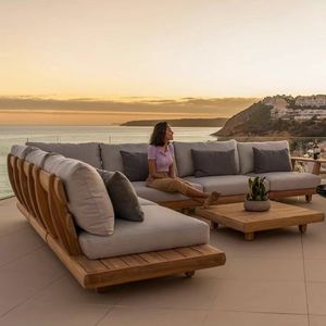 Wholesale Modern Garden Furniture Patio Couch Sofa Set Aluminum Outdoor Sofa