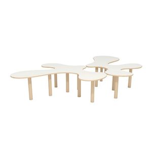New Rubber Wood Kids Furniture with Three Tiers for Easy Organization