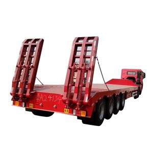 1%~10% Off Discount 80 Ton heavy truck trailer/ low bed semi truck trailer