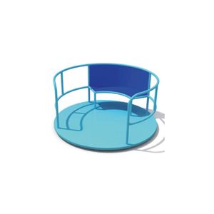 Outdoor Toddler Spinner with Full Enclosure, Safe Playground Roundabout for Kindergarten