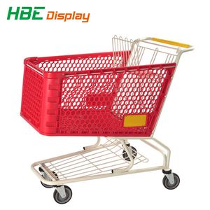180 Litres Plastic Super Market Shopping Trolley Cart